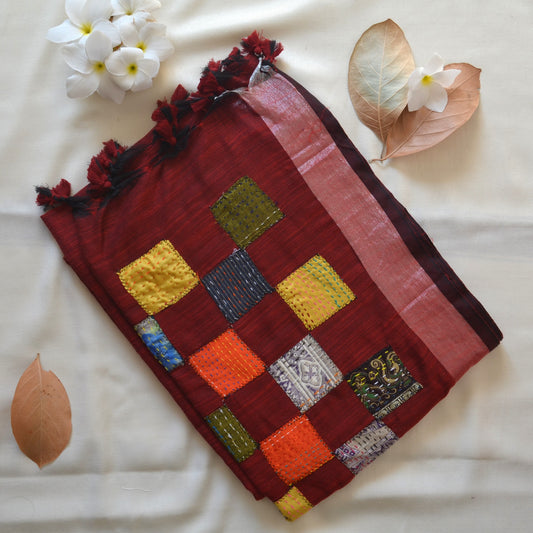 Cotton Patch Work Saree