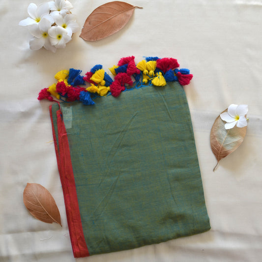 Plain Cotton Saree