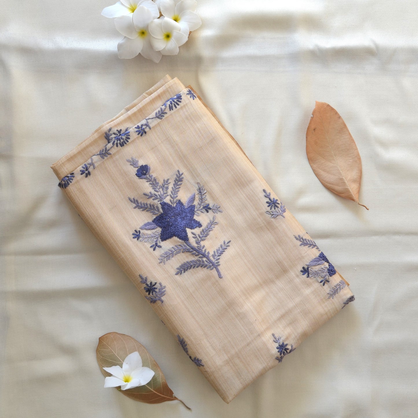 Cotton Muga Silk Saree